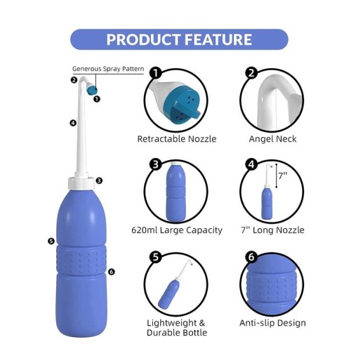 Portable Bidet Handheld Travel Shattaf - 450 ml