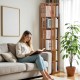 6-Tier Floorstanding Corner Bookcase