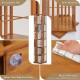 6-Tier Floorstanding Corner Bookcase