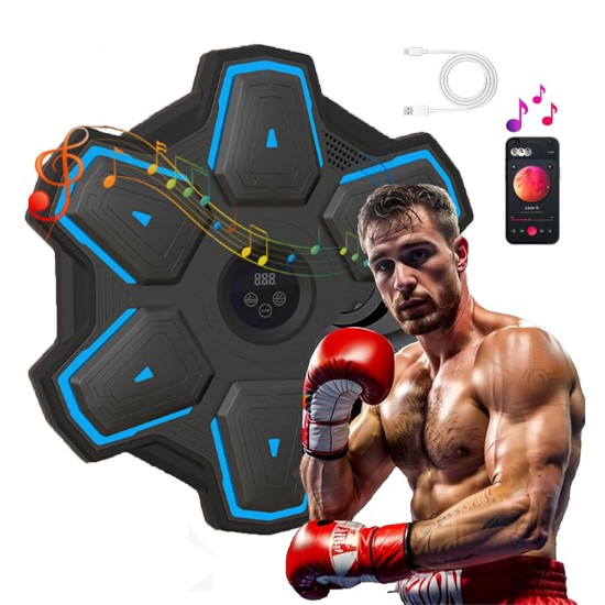 Golden Smart Wall Mounted Boxing Machine with Bluetooth