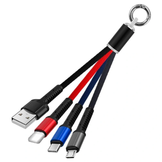 GFUZ CA-73 3 in 1 Charging Cable( Lightning, Type-C and Micro USB)