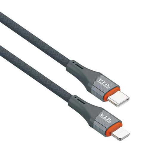 VIP CB-104 PD USB-C to Lightning 2.4A Cable - 1m (Life Time Warranty)