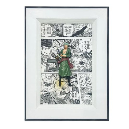 3d anime character frame ( One Piece Zoro)