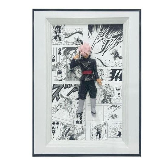 3d anime character frame ( Dragon Ball Z Black Goku)