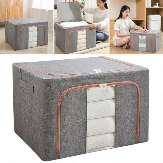 Foldable Multi-Purpose Clothes Storage Box 66L