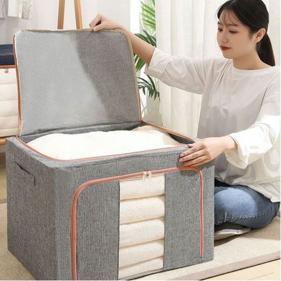 Foldable Multi-Purpose Clothes Storage Box 66L