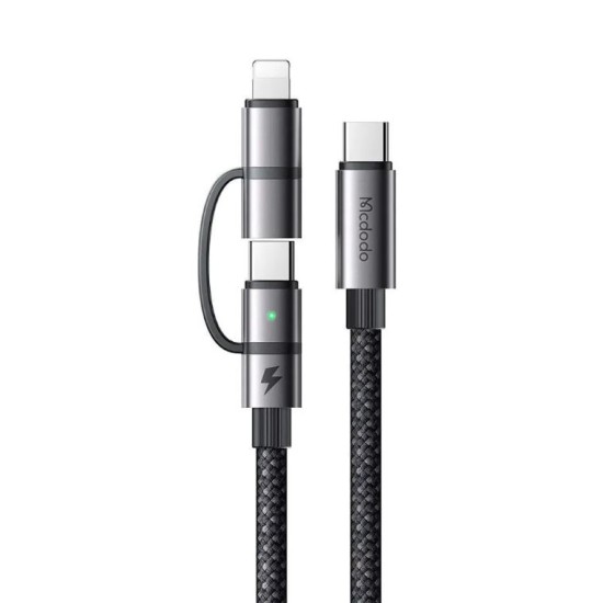 Mcdodo CA-045 2 in 1 100W USB-C 3 to USB-C + Lightning Fast Cable 1.2m