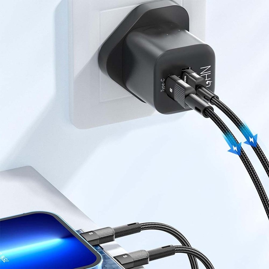 VIP CH-501 Travel Wall Charger Adapter 38W (TYPE-C , USB A) (Life Time Warranty)