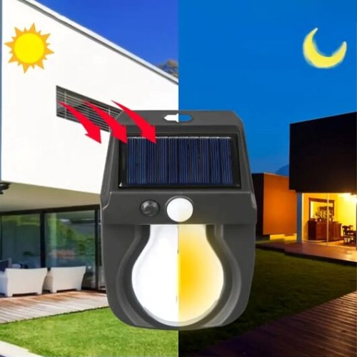 Solar Wall Rechargeable Outdoor Lamp Light - CL-118