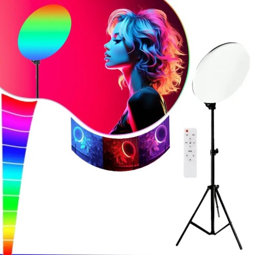 CS-2600 RGB LED Ring Light Bulb with Stand