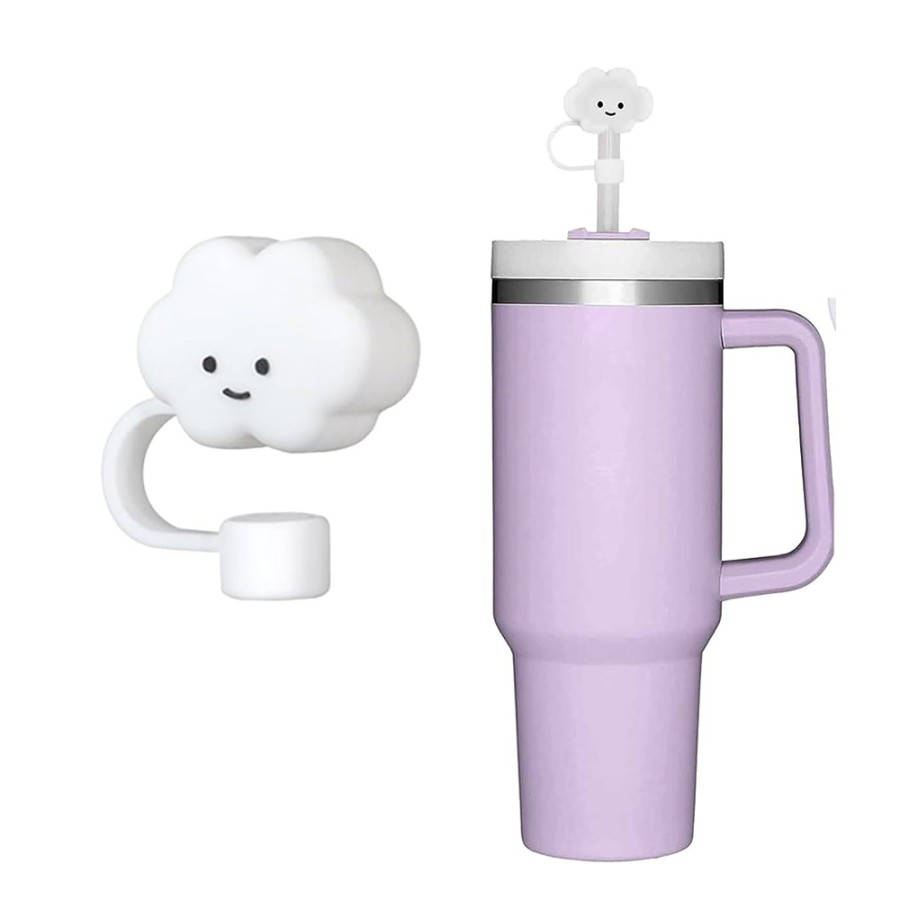 Cute Silicone Straw Tip Cover - Cute Cloud Cute Silicone Straw Tip Cover - Cute Cloud