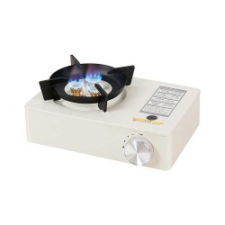 Portable Outdoor Camping Stove with Carry Case - White  Portable Outdoor Camping Stove with Carry Case - White