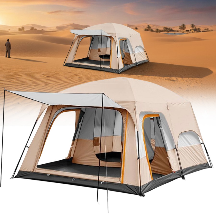 Large Outdoor Camping Tent 8-10 Person (240x240x155cm)