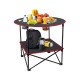 Canvas Folding Camping Table for Trips with 4 Cup Holders