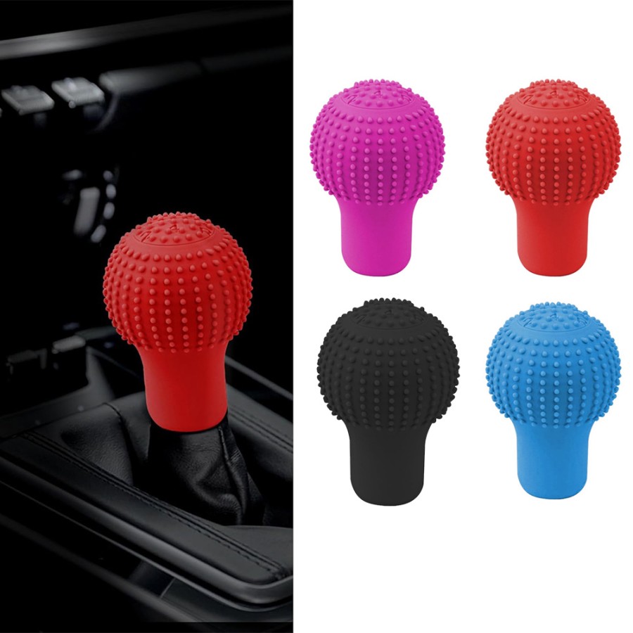 Silicone Gear Shifter Knob Cover for Cars (Round Gear)