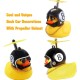 Rubber Duck Toy Car Solid 8 Helmet Car Dashboard