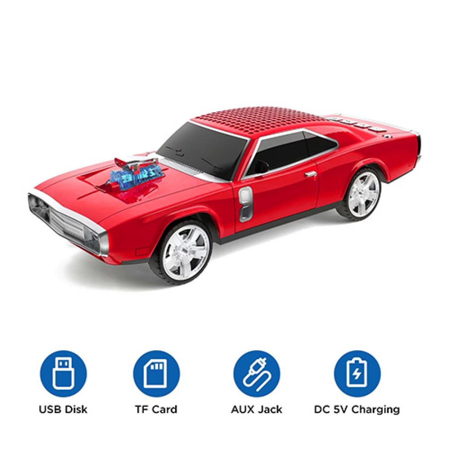  BENBOAR 1968 Retro Ride Bluetooth Car Speaker - Red