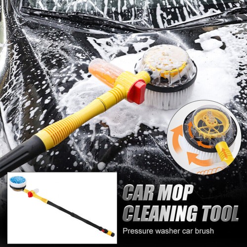 Car Wash Brush Long Handle & Soap Dispenser