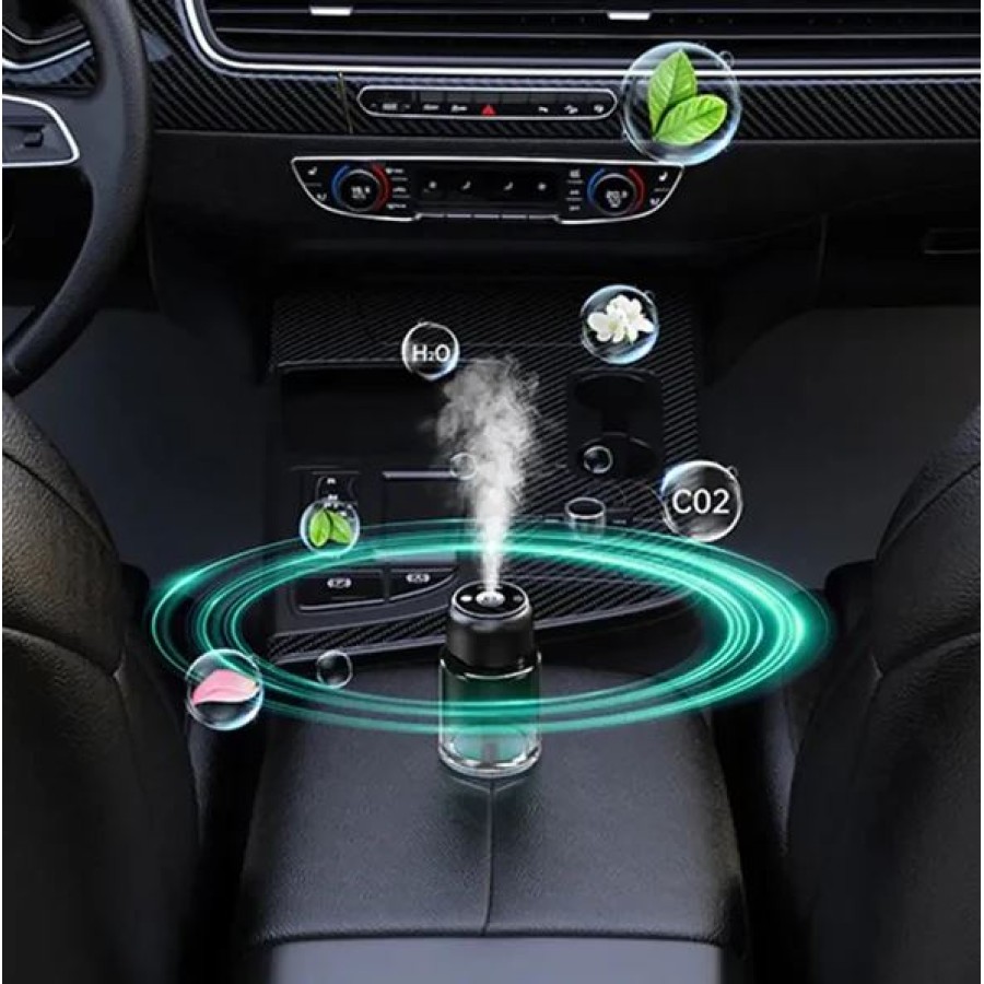 Car Atomization Aromatherapy Spray with Starry Light