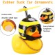 Rubber Duck Toy Car Bees Helmet Car Dashboard