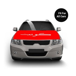 Kuwait Flag Car Hood Cover (Fits For All Cars) #01 Kuwait Flag Car Hood Cover (Fits For All Cars) #01