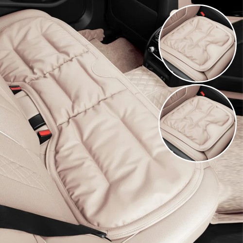 3PCS Set Car Seat Cushion - White