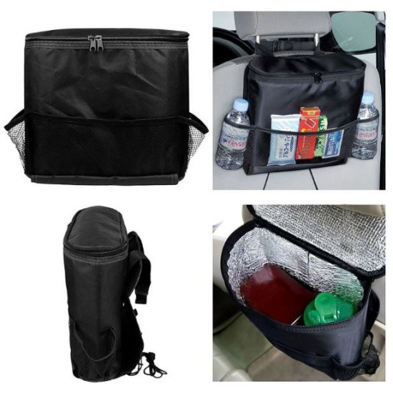  Car Seat Back Warmer/Cooler Organizer Bag with Tissue Holder