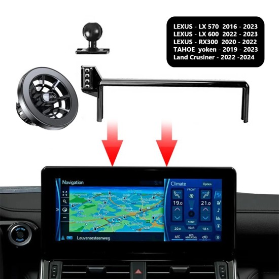 Car Phone Holder Mount Navigation Screen Fixed Bracket With C17 Car Mount
