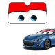 Cartoon Eyes Car Windshield Sun Shades - Red