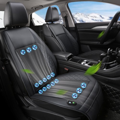 DC12V Car Summer Cool Air Seat Cushion with Fan Fast Blowing Ventilation Car (Summer fan)