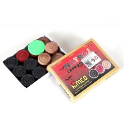 Carrom coins with striker