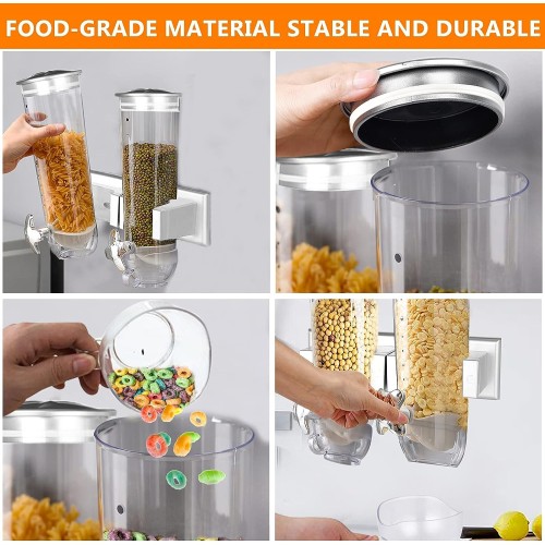 Wall Mounted Cereal & Dry Food Dispenser