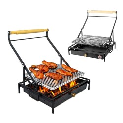 Al-Ayish Grill, stainless steel flip-top grill, 52*42.5*32 Al-Ayish Grill, stainless steel flip-top grill, 52*42.5*32