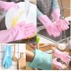 Dishwashing Scrub Gloves Silicone Cleaning Rubber Gloves