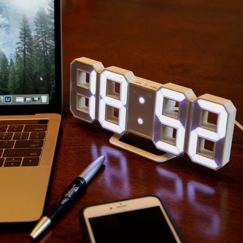 LED Digital Multifunctional USB Plug-in Clock Electronic Alarm