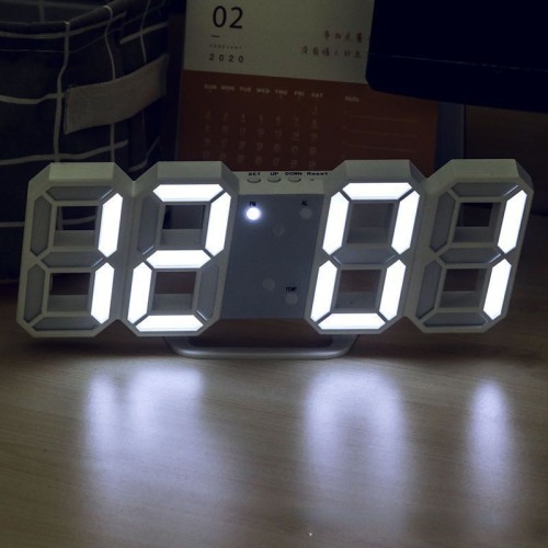 LED Digital Multifunctional USB Plug-in Clock Electronic Alarm