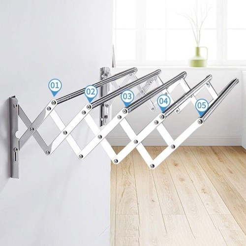 Folding Wall Mounted Clothes Drying Rack 70cm