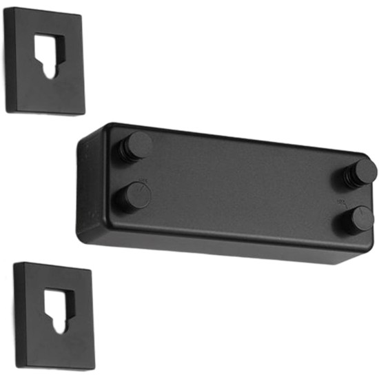 Double-Roll Retractable Wall Mounted Clothesline (4m) - Black