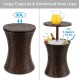 Outdoor Patio Cooler Table with Ice Bucket (30L)