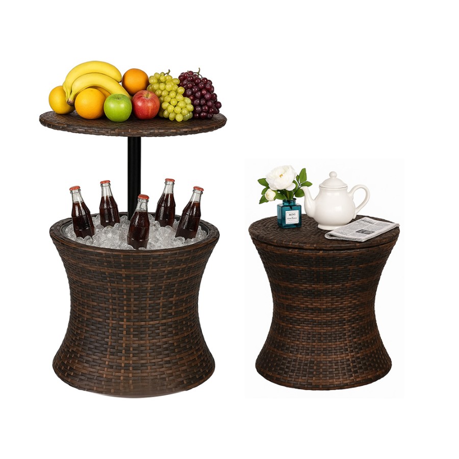 Outdoor Patio Cooler Table with Ice Bucket (30L) Outdoor Patio Cooler Table with Ice Bucket (30L)