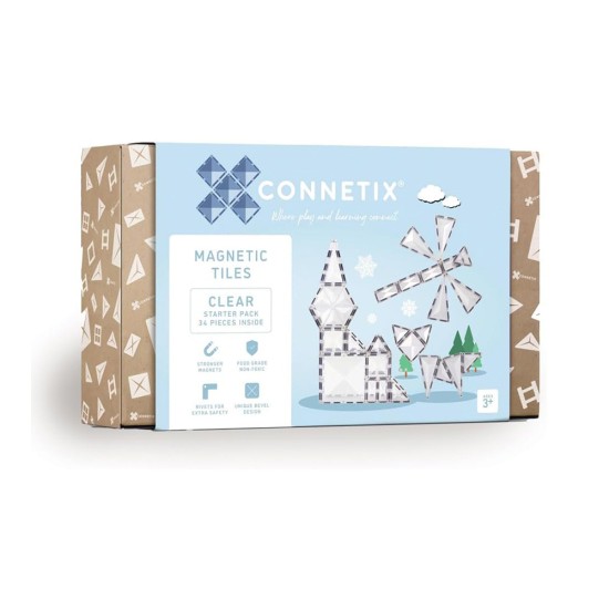 Connetix Clear Starter Pack 34 Pieces