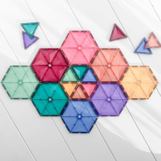 Connetix Tiles 40 Piece Pastel Geometry Pack