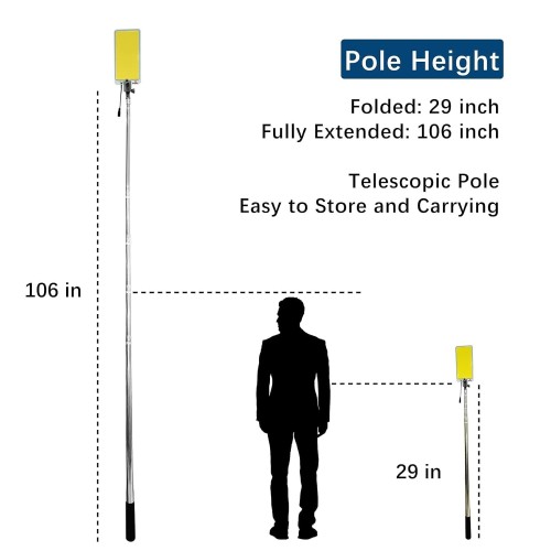 Conpex LED Camping Light, Outdoor Light With Telescopic Tripod