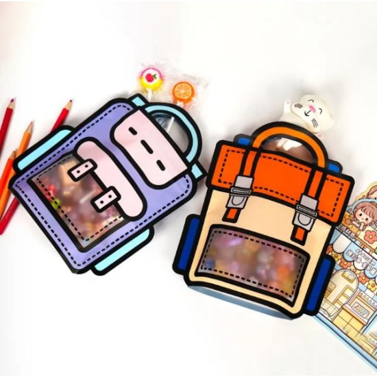 3D Creative Bag-Shaped Cookie Candy Gift Bags - 10Pcs