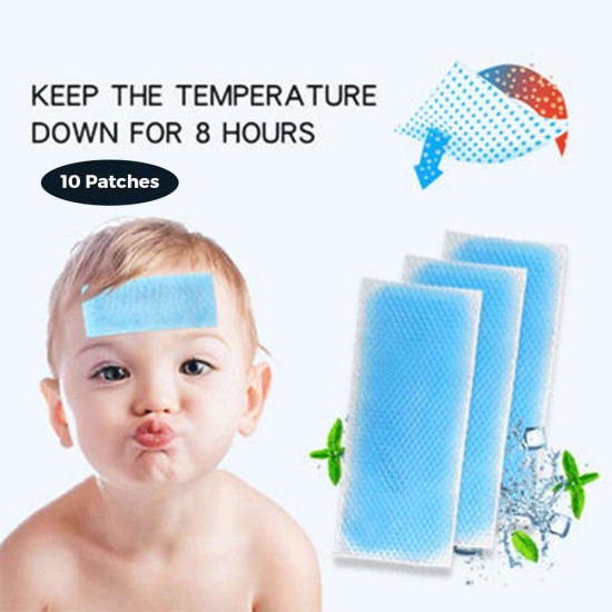 Cooling Patch for Kids Fever Discomfort - 10 Packs