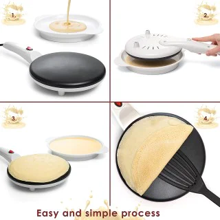 Pizza Maker Electric Baking Pan Crepe Maker Skillet Pancake Baking Machine  Pie Arabic Bread Maker Machine