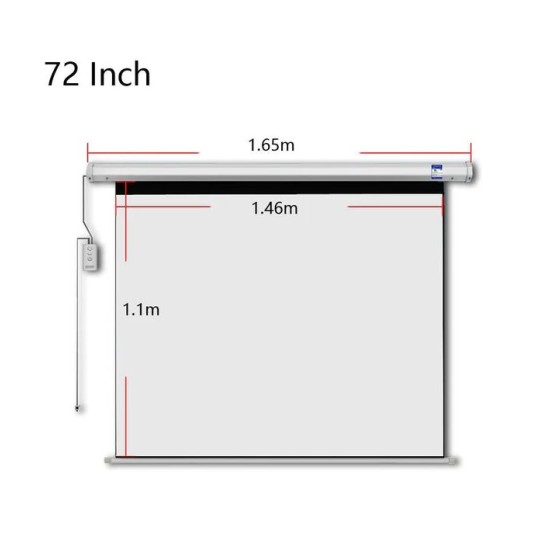 CRONY 72 Inch 4:3 Automatic Lifting HD Projector Screen For Indoor & Outdoor