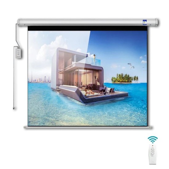 CRONY 72 Inch 4:3 Automatic Lifting HD Projector Screen For Indoor & Outdoor