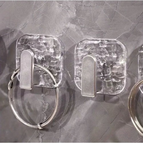 Adhesive Glass Crystal Hook 1Pcs