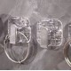 Adhesive Glass Crystal Hook 1Pcs